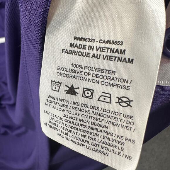 Kansas State Wildcats Nike Dri-Fit Polo Shirt Men's 3XL Purple Short Sleeve - Picture 7 of 8